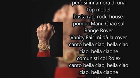 canzone pubblicità rolex|rolex testo da stampare.